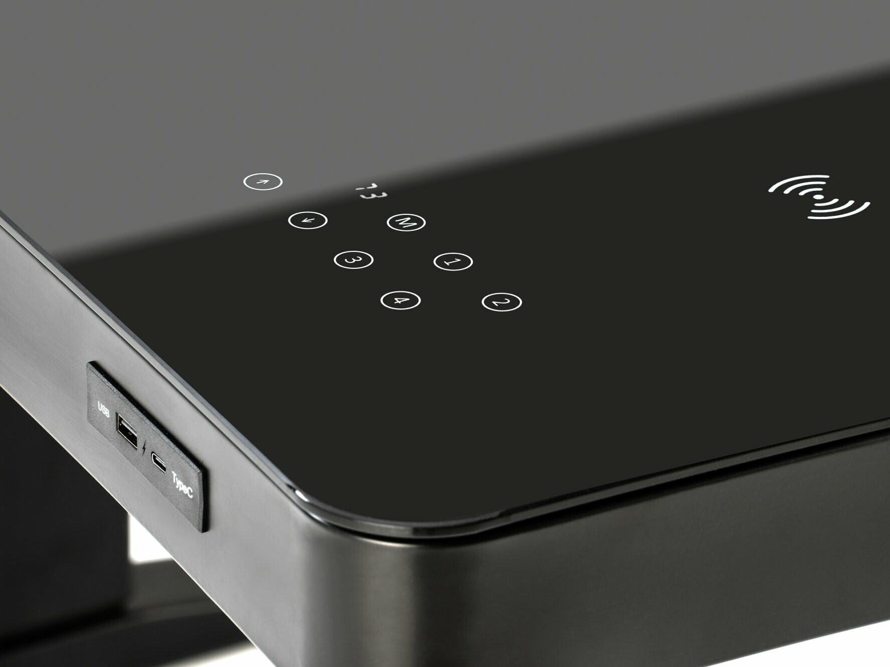 Escritorio de altura regulable Houston 1703 (Negro)