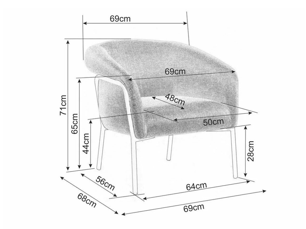 Sillón Detroit 102 (Amarillo)