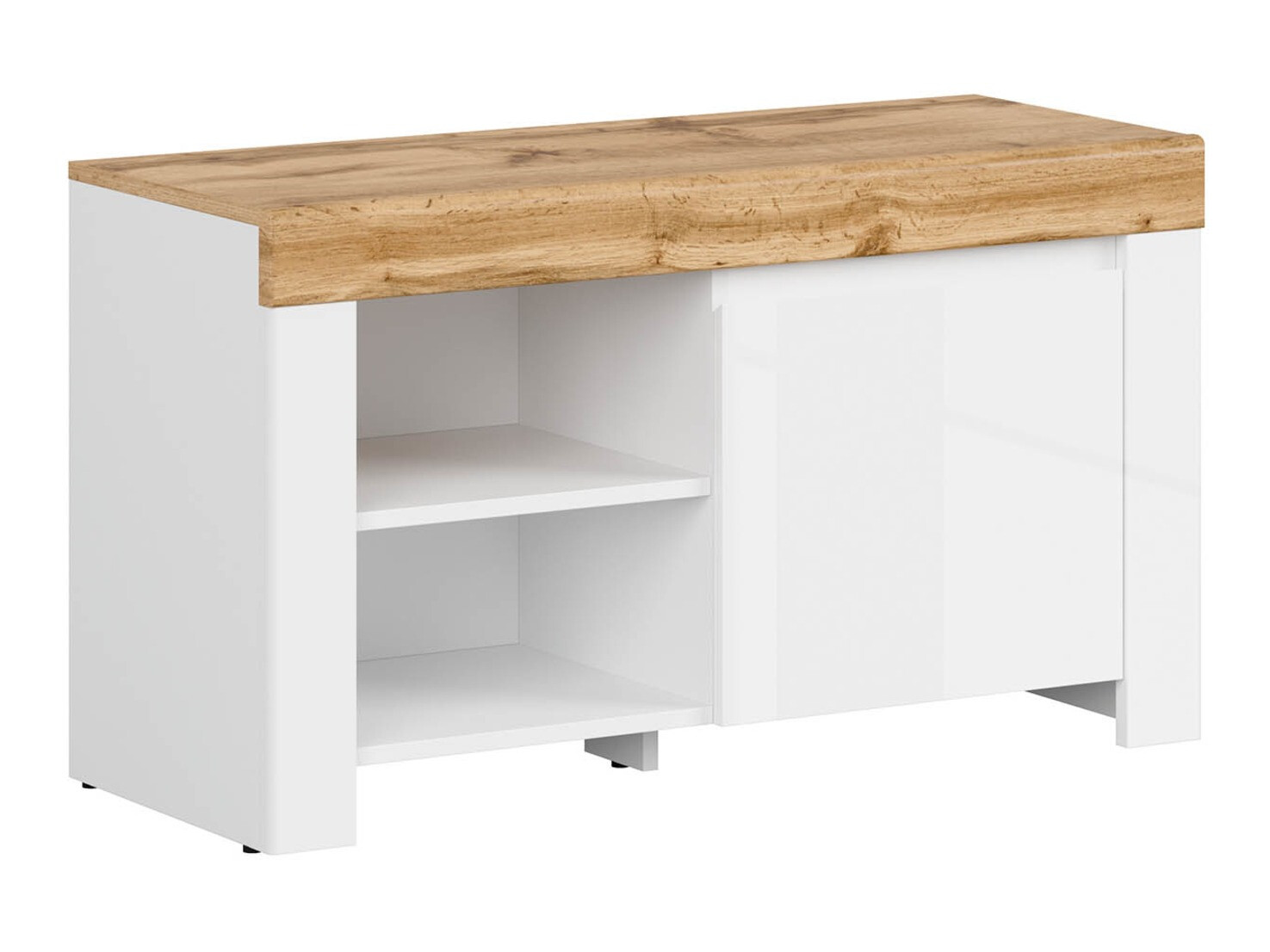 Zapatero Sonsoru 118 (Blanco + Blanco brillante + Roble wotan)