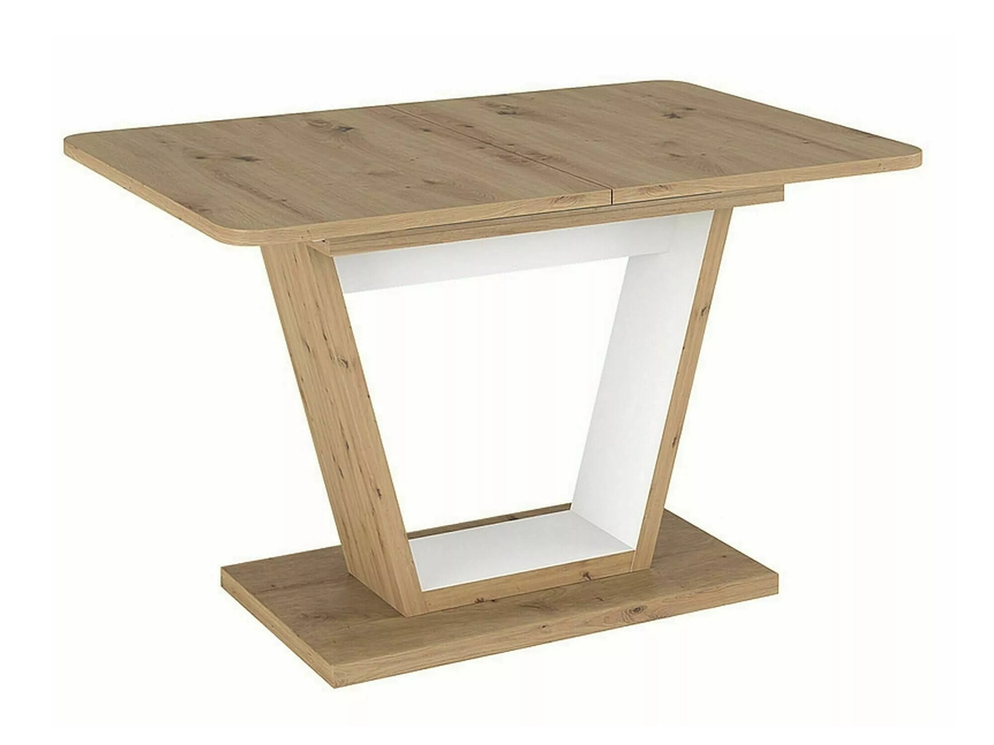 Mesa Detroit 135 (Roble Artisan + Blanco)