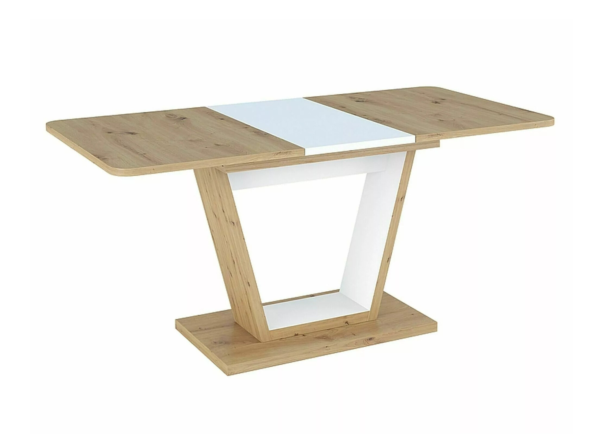 Mesa Detroit 135 (Roble Artisan + Blanco)