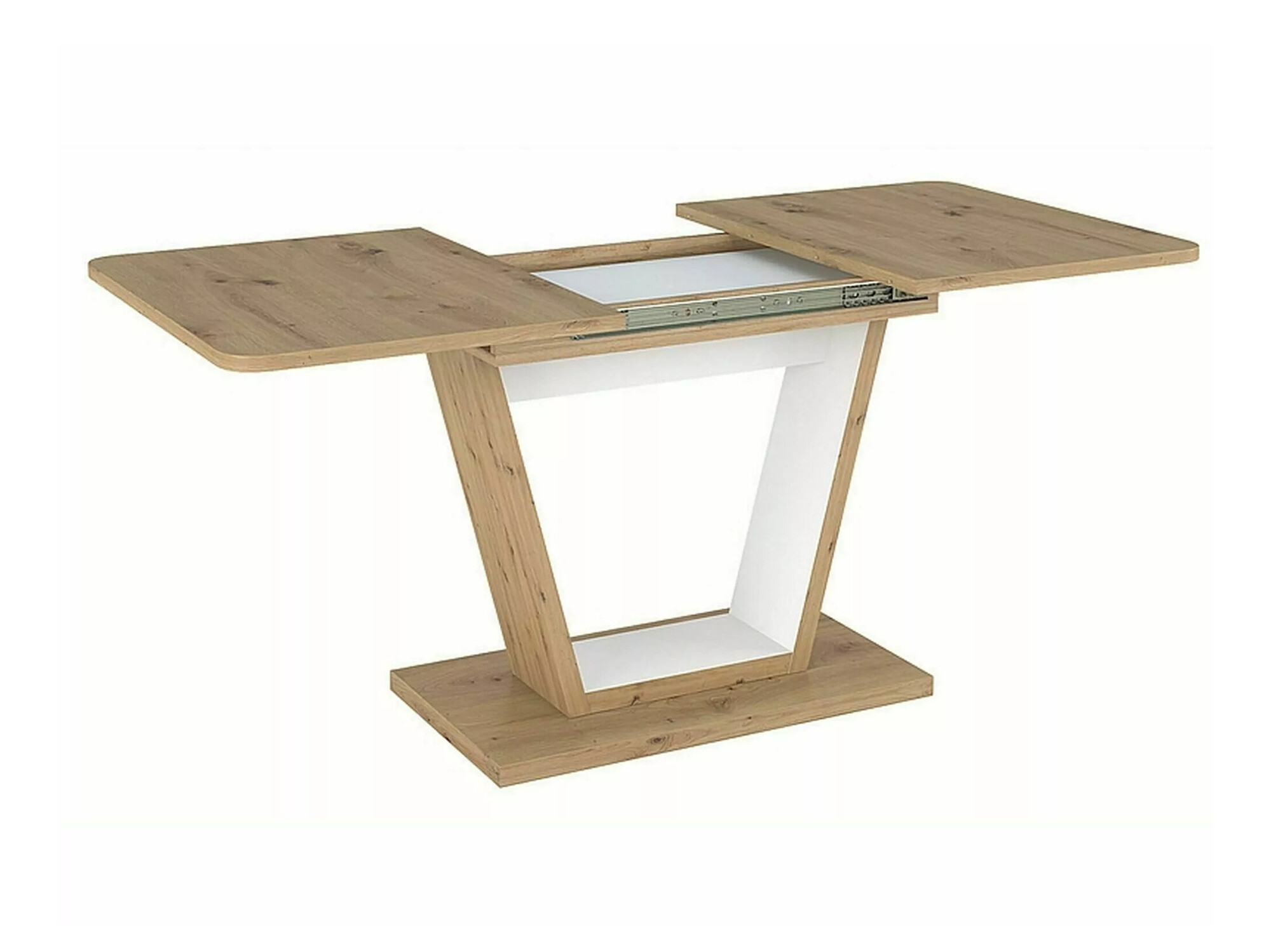 Mesa Detroit 135 (Roble Artisan + Blanco)