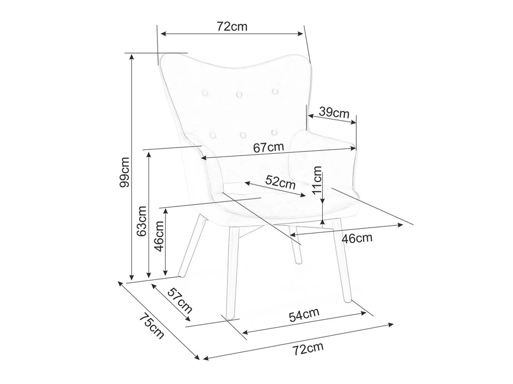Sillón Detroit 129 (Chaqui)
