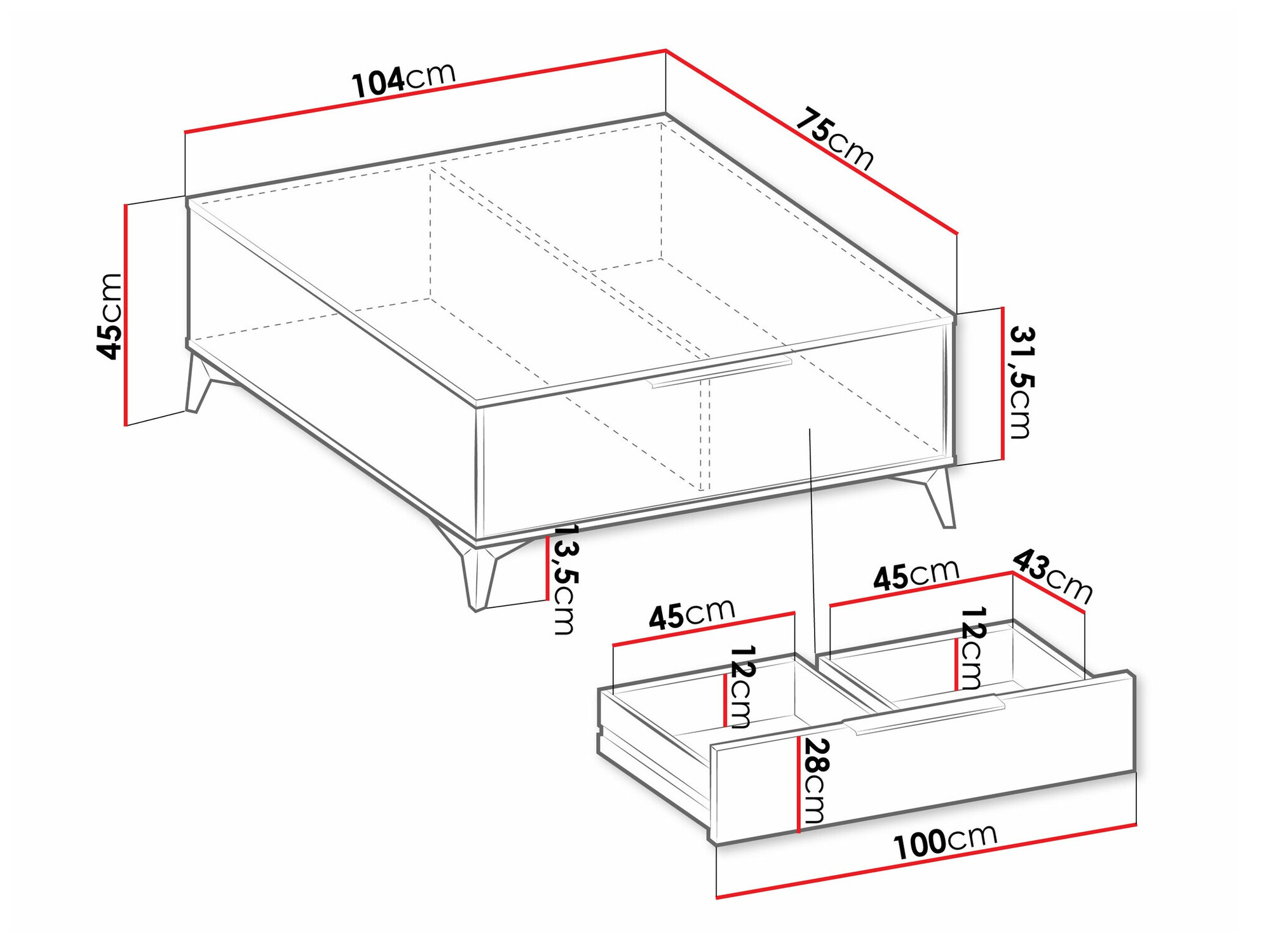 Mesa de centro Comfivo Citrus
