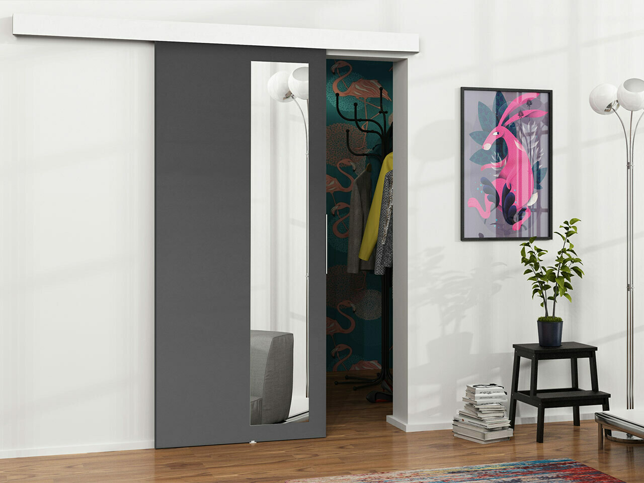 Puerta corredera Dover 129 (Antracita)