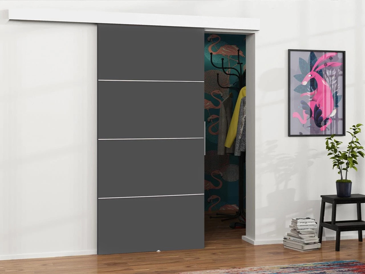 Puerta corredera Dover 216 (Antracita)