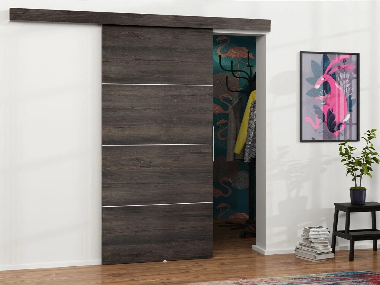 Puerta corredera Dover 216 (Fresno oscuro)