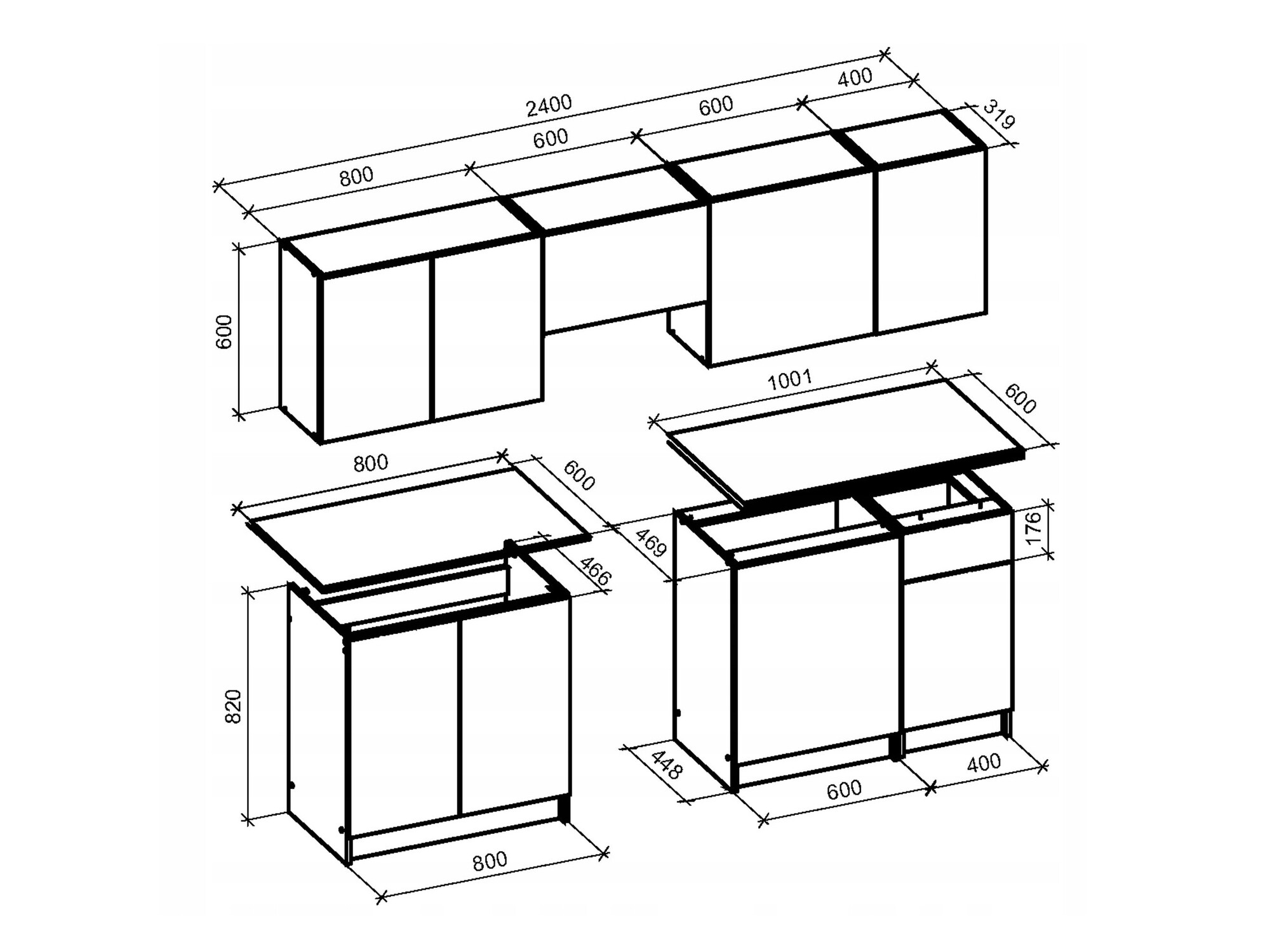 Conjunto de cocina Houston 1720