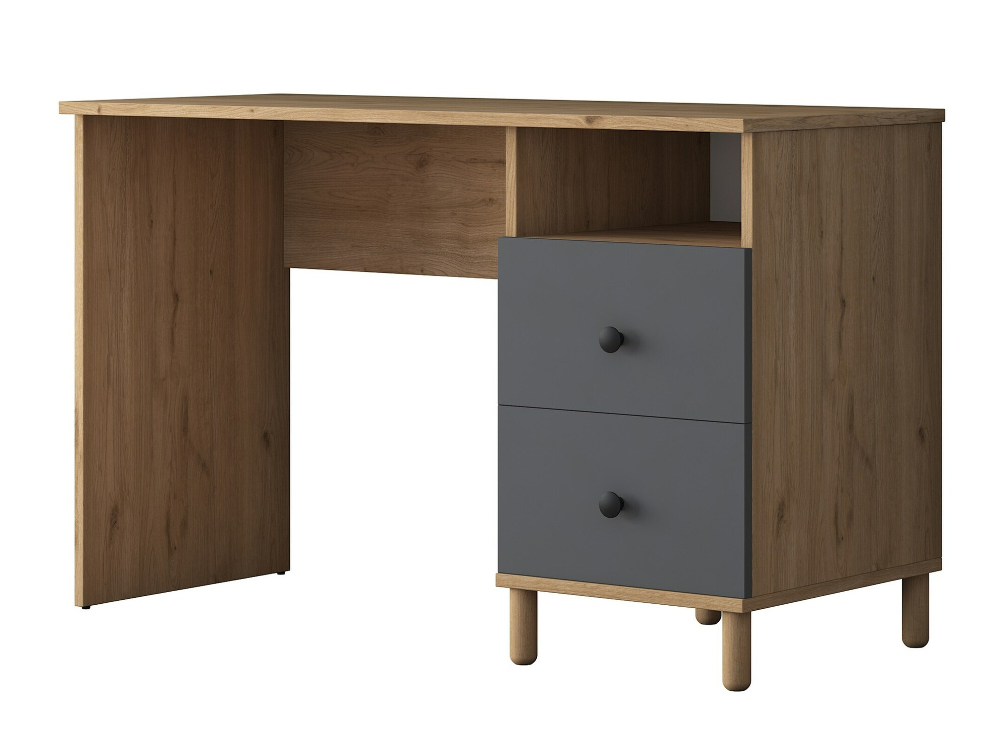 Mesa de oficina Catdelu 102 (Nogal + Antracita)