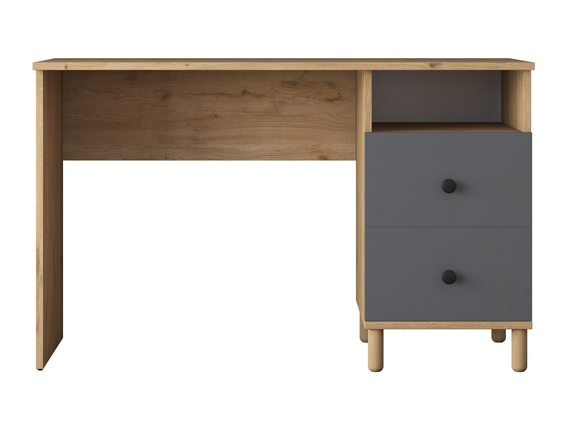 Mesa de oficina Catdelu 102 (Nogal + Antracita)