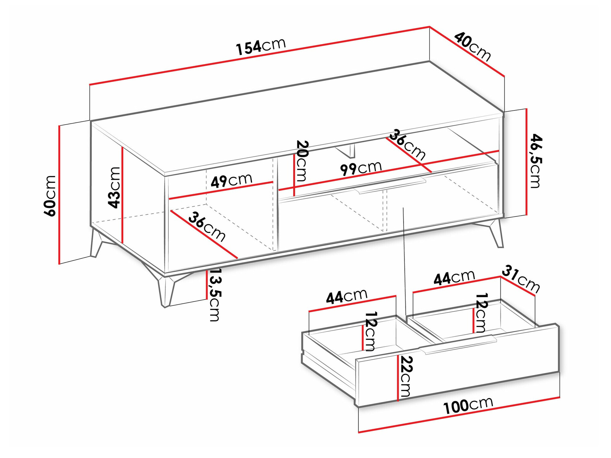 Mueble TV Comfivo Camlue 105