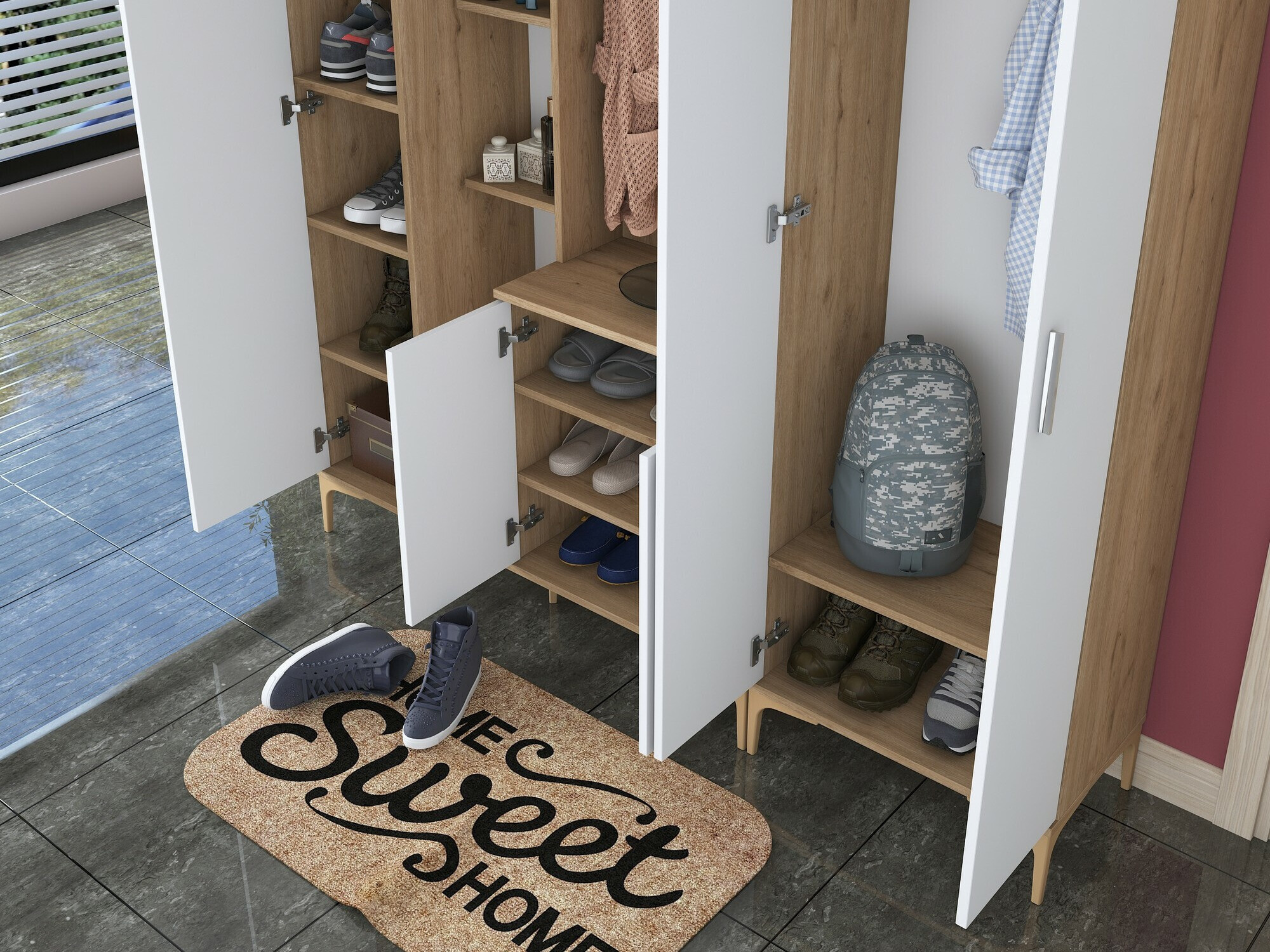 Conjunto para recibidor Catevara 104