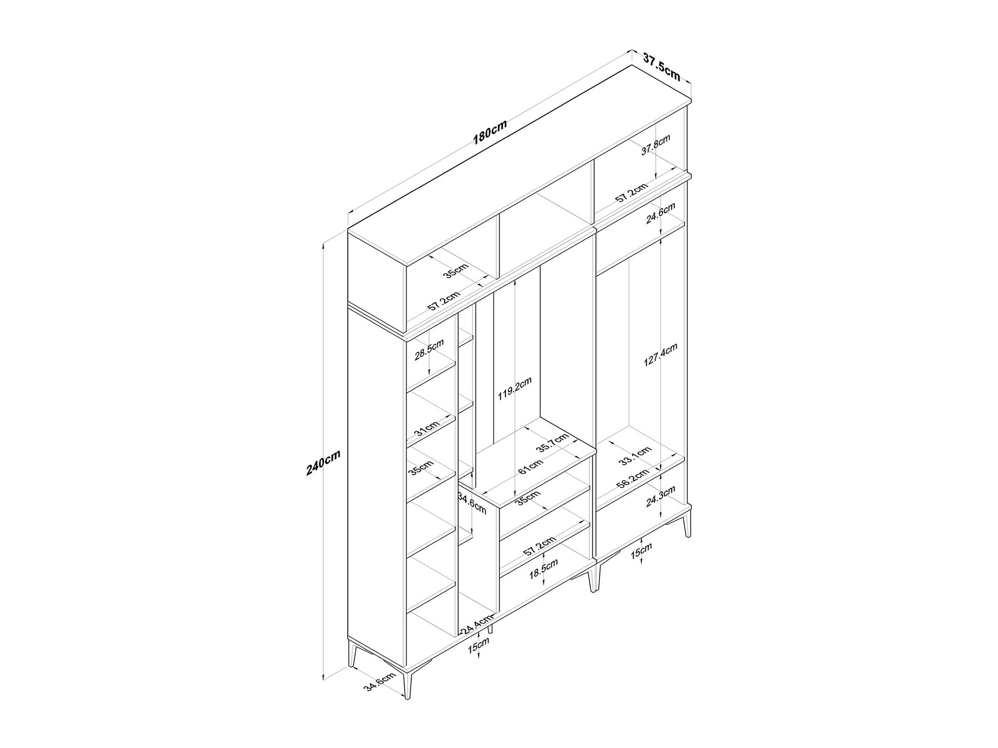 Conjunto para recibidor Catevara 104