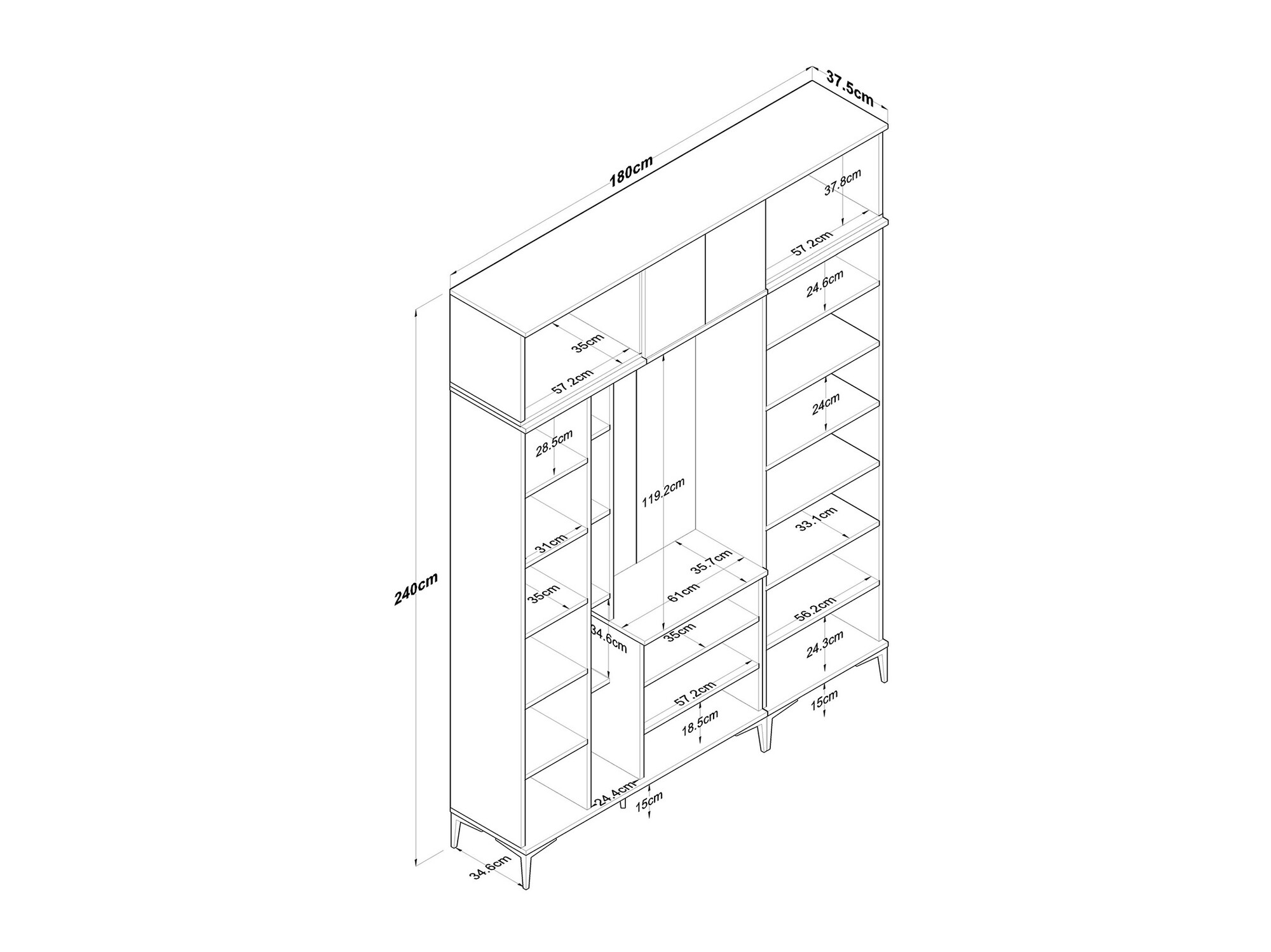 Conjunto para recibidor Catevara 106