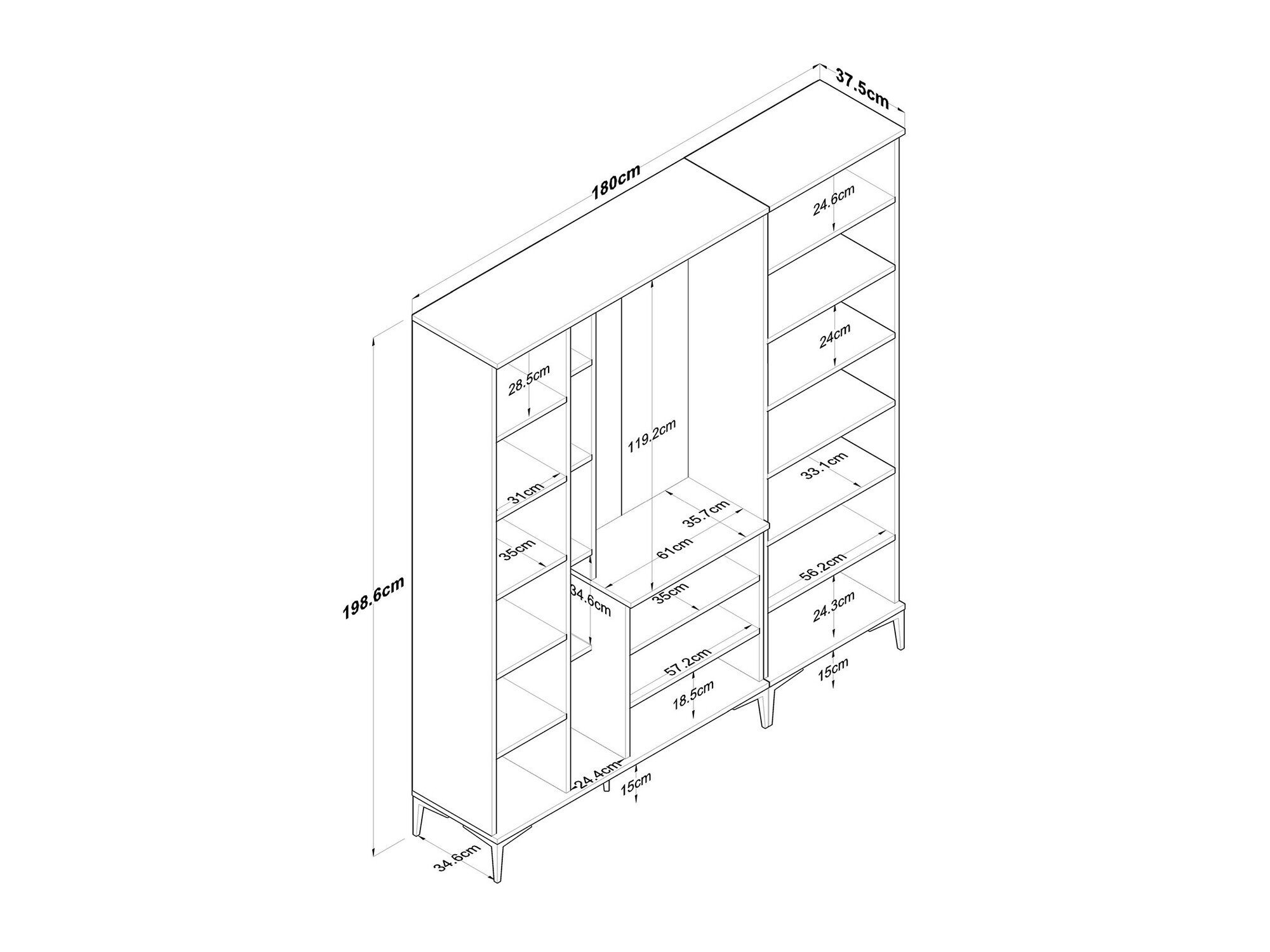 Conjunto para recibidor Catevara 108