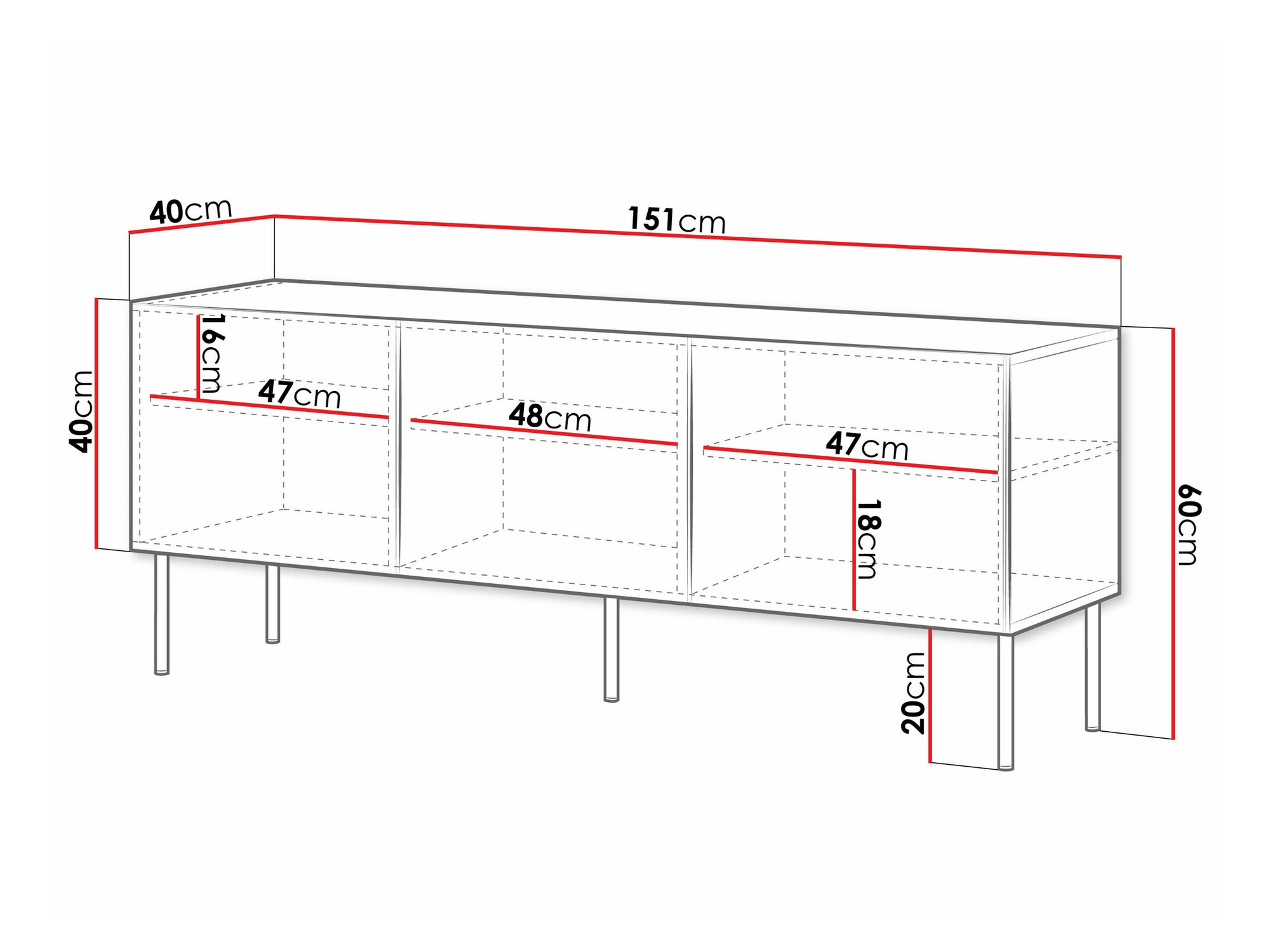 Mueble TV Monciru 102 (Blanco)