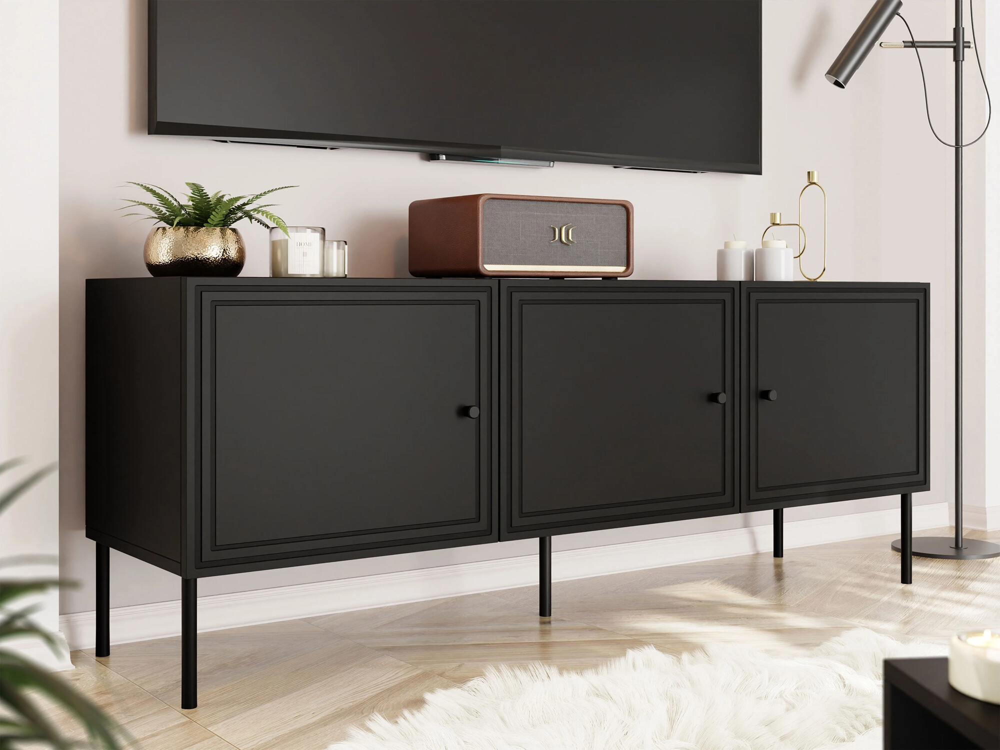 Mueble TV Monciru 102 (Negro)