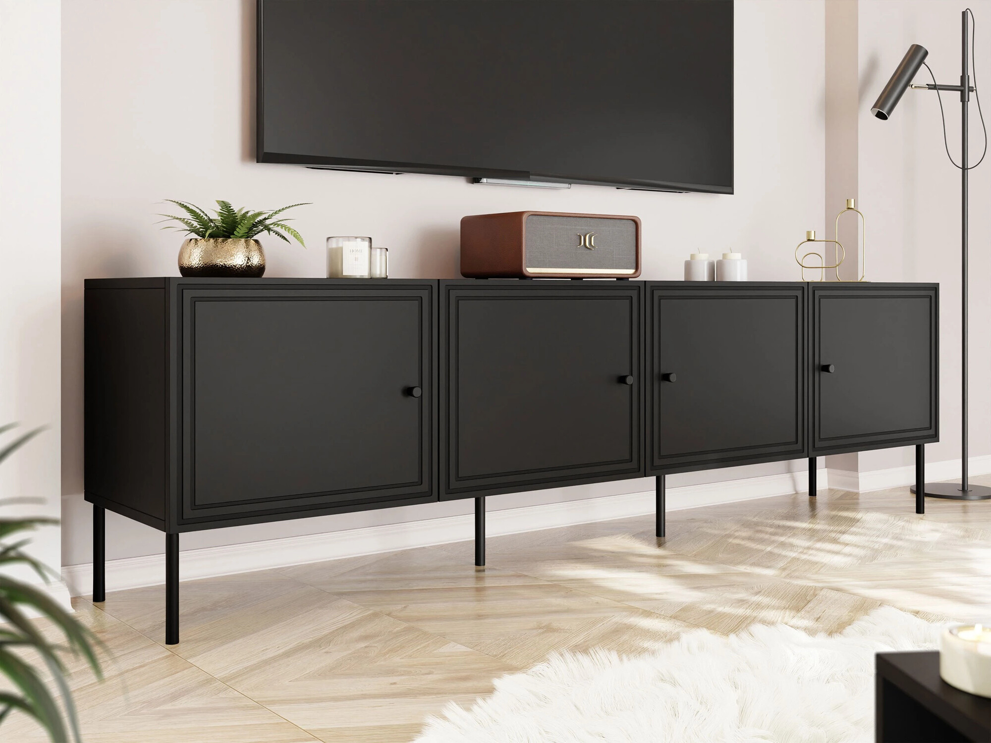 Mueble TV Monciru 103 (Negro)