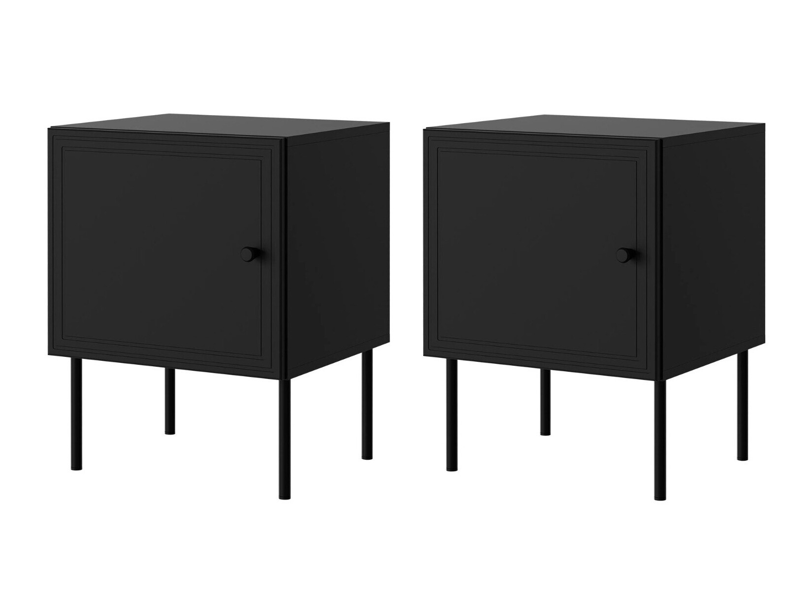 Conjunto de mesitas de noche Celra (Negro)
