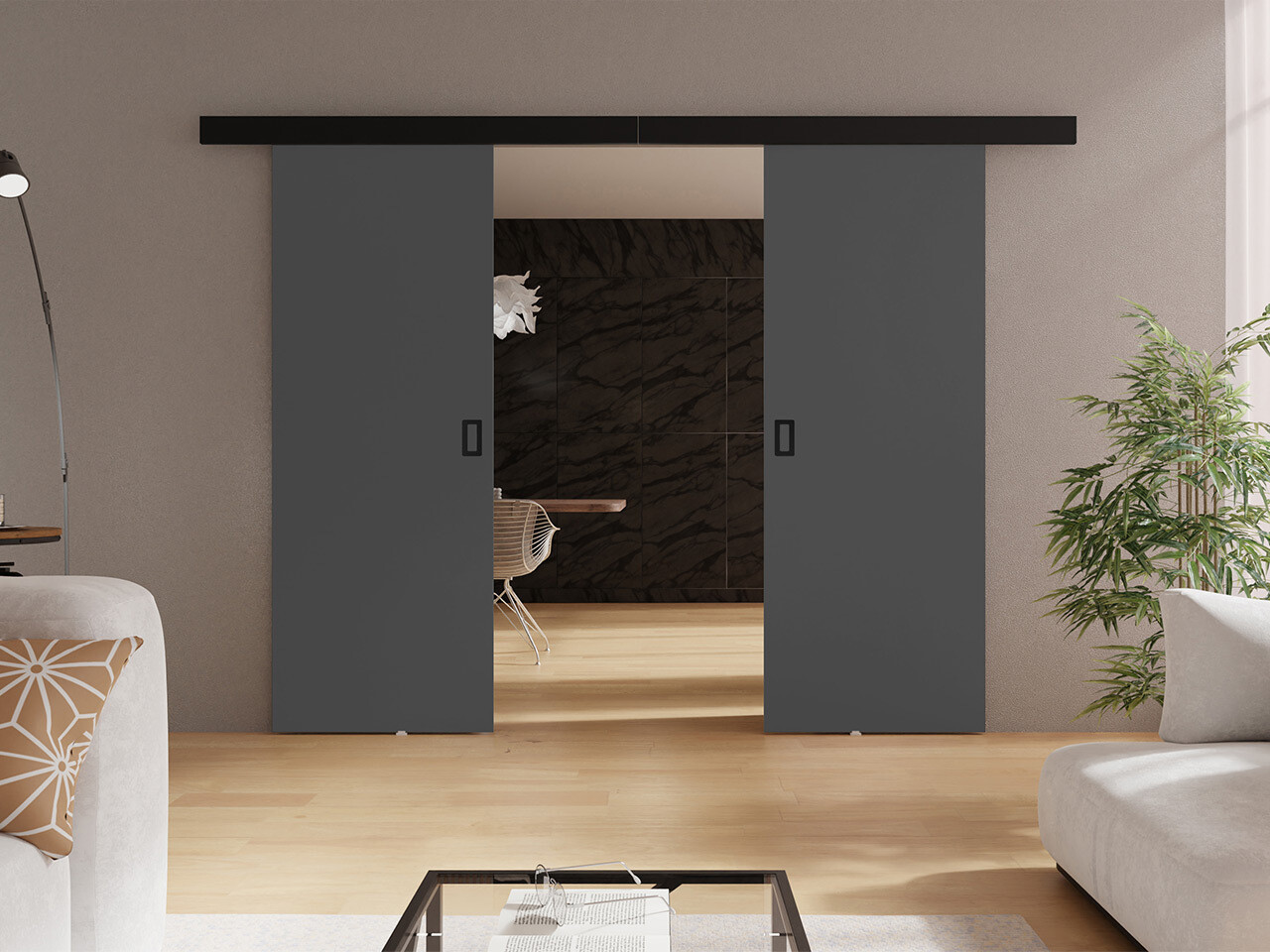 Puerta corredera Dover 200 (Grafito)