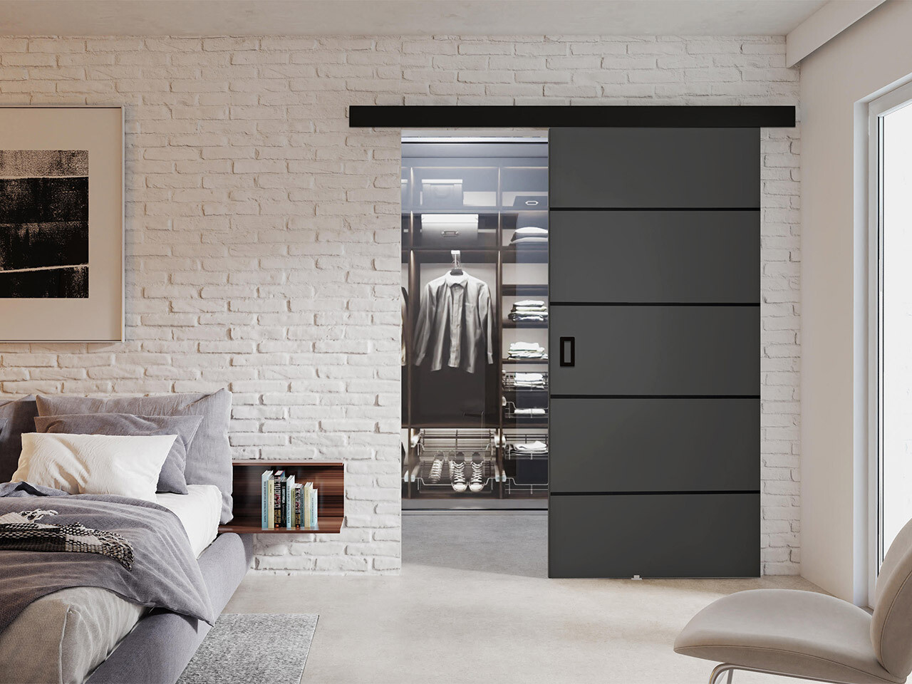 Puerta corredera Dover 172 (Grafito)