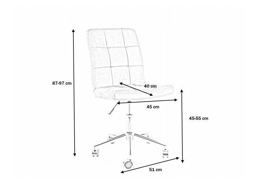 Silla de oficina Detroit 150 (Rosa)
