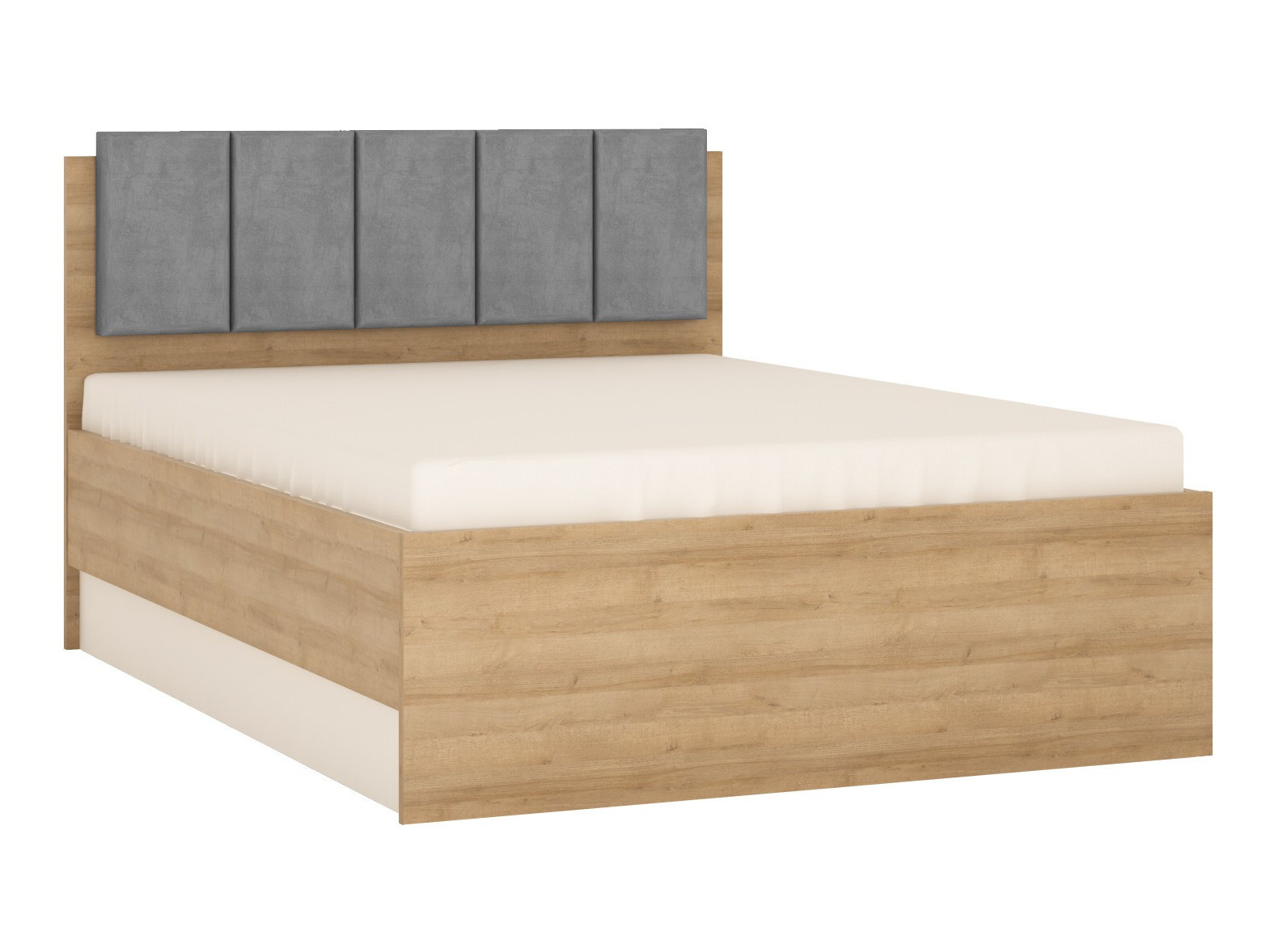 Cama Feldeli 117 (Riviera roble + Blanco)