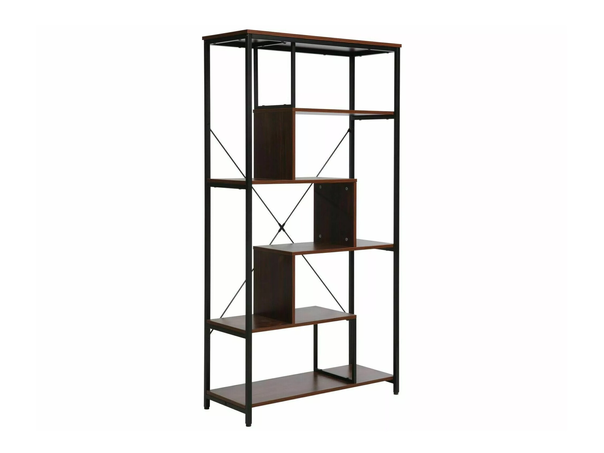 Estantería Detroit 234 (Nogal + Negro)