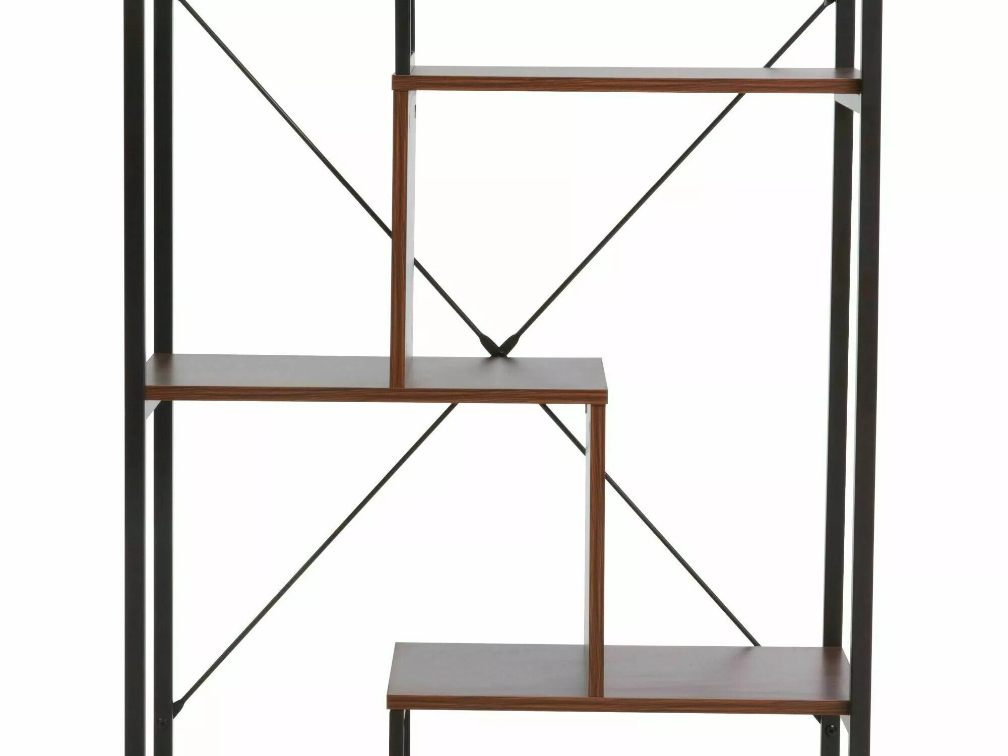 Estantería Detroit 235 (Nogal + Negro)