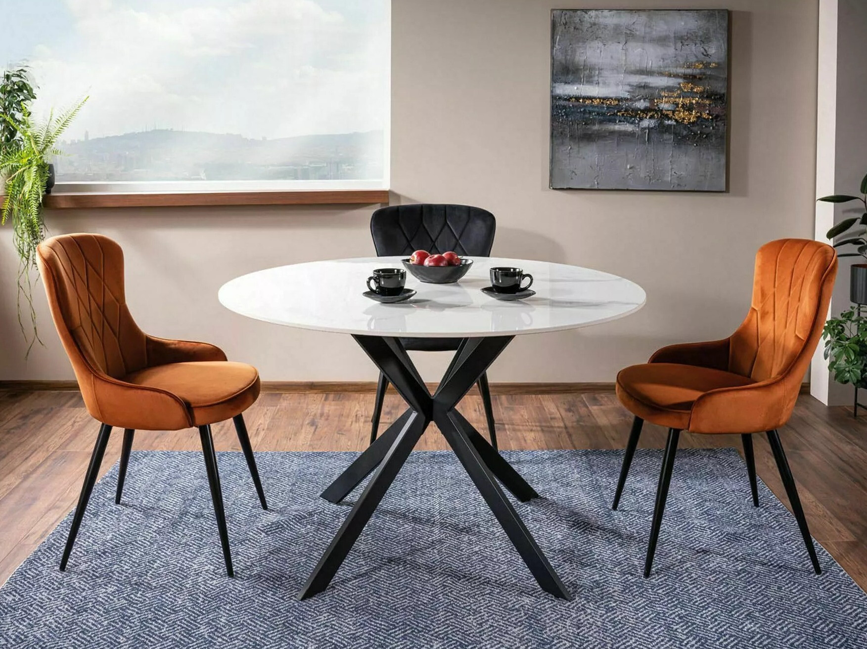 Mesa Detroit 256 (Mármol blanco)