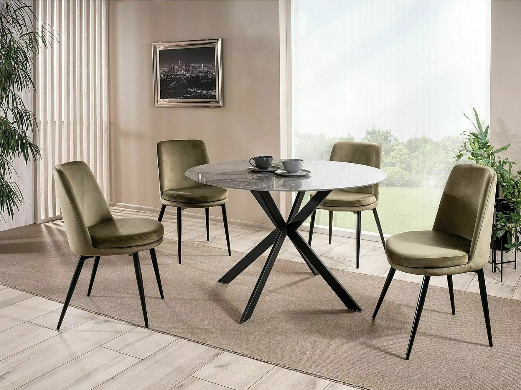 Mesa Detroit 256 (Mármol gris)