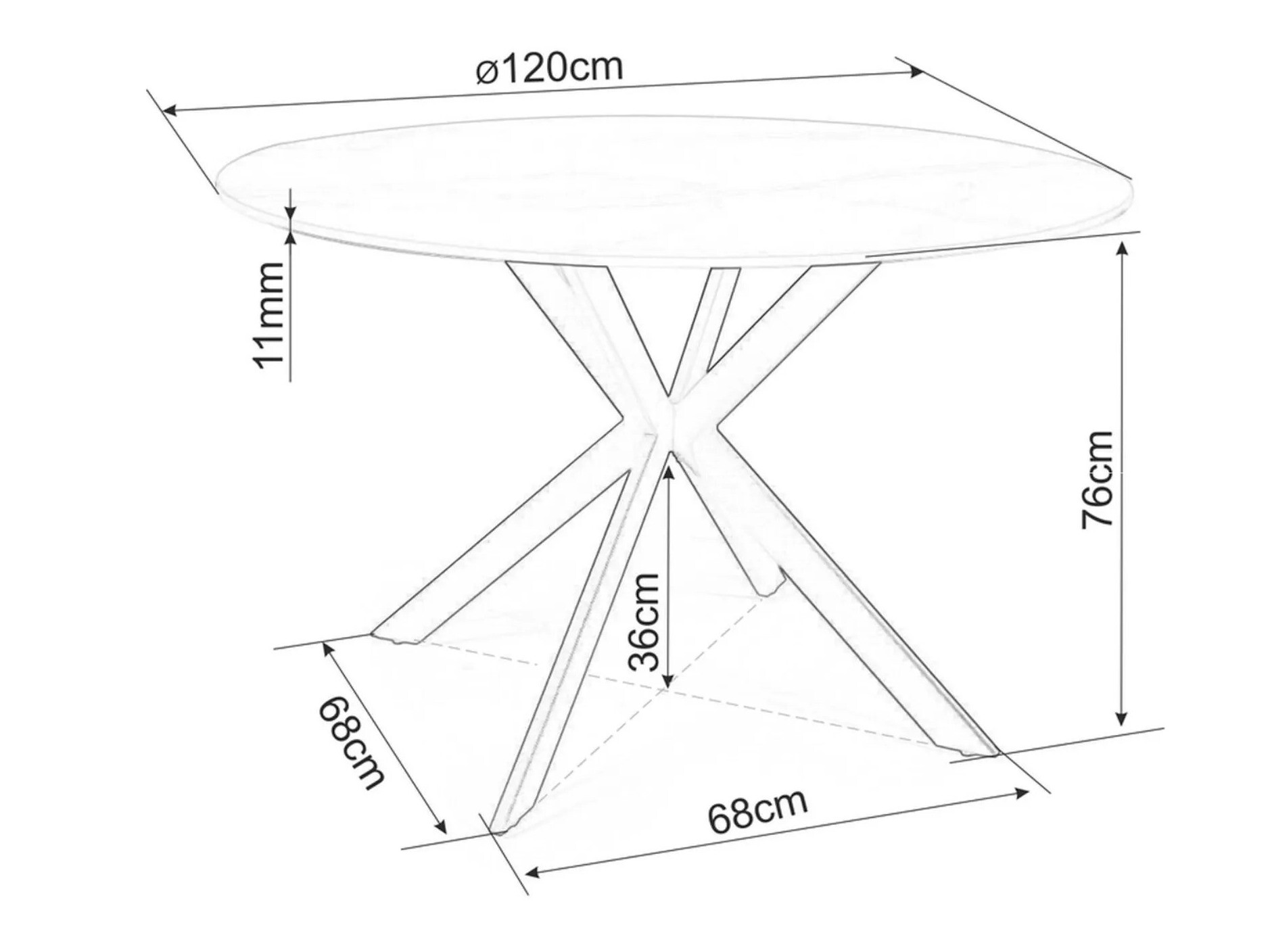 Mesa Detroit 256 (Mármol gris)