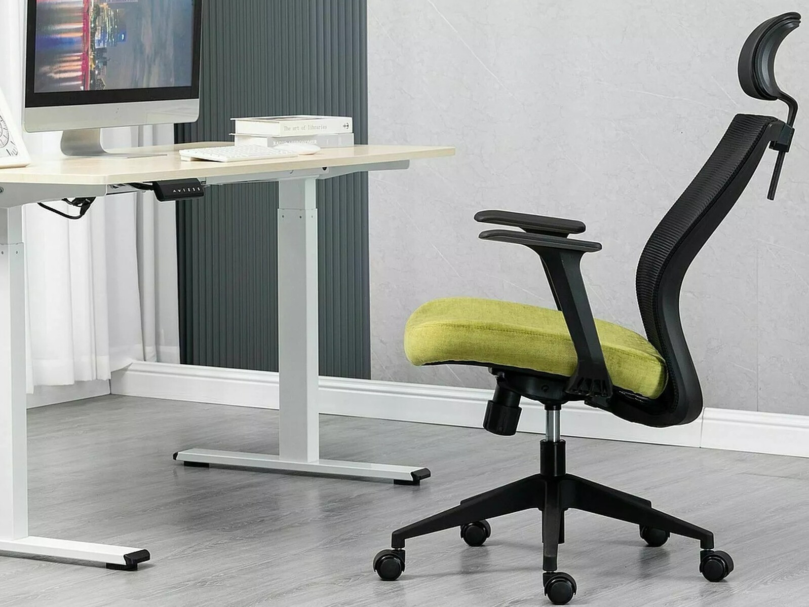 Silla de oficina Detroit 270 (Negro + Amarillo)