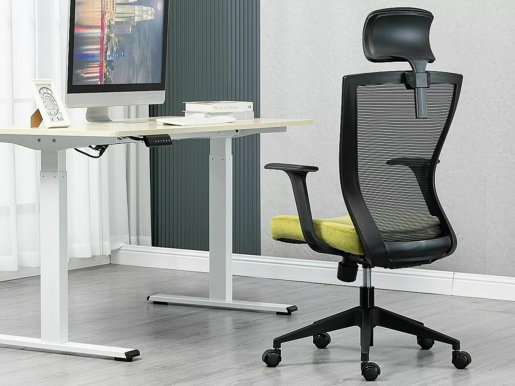 Silla de oficina Detroit 270 (Negro + Amarillo)