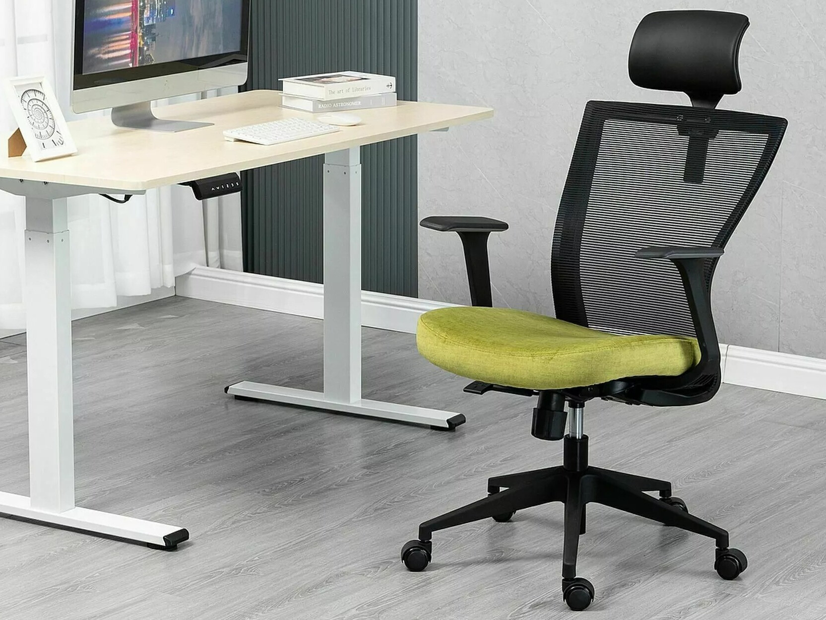 Silla de oficina Detroit 270 (Negro + Amarillo)