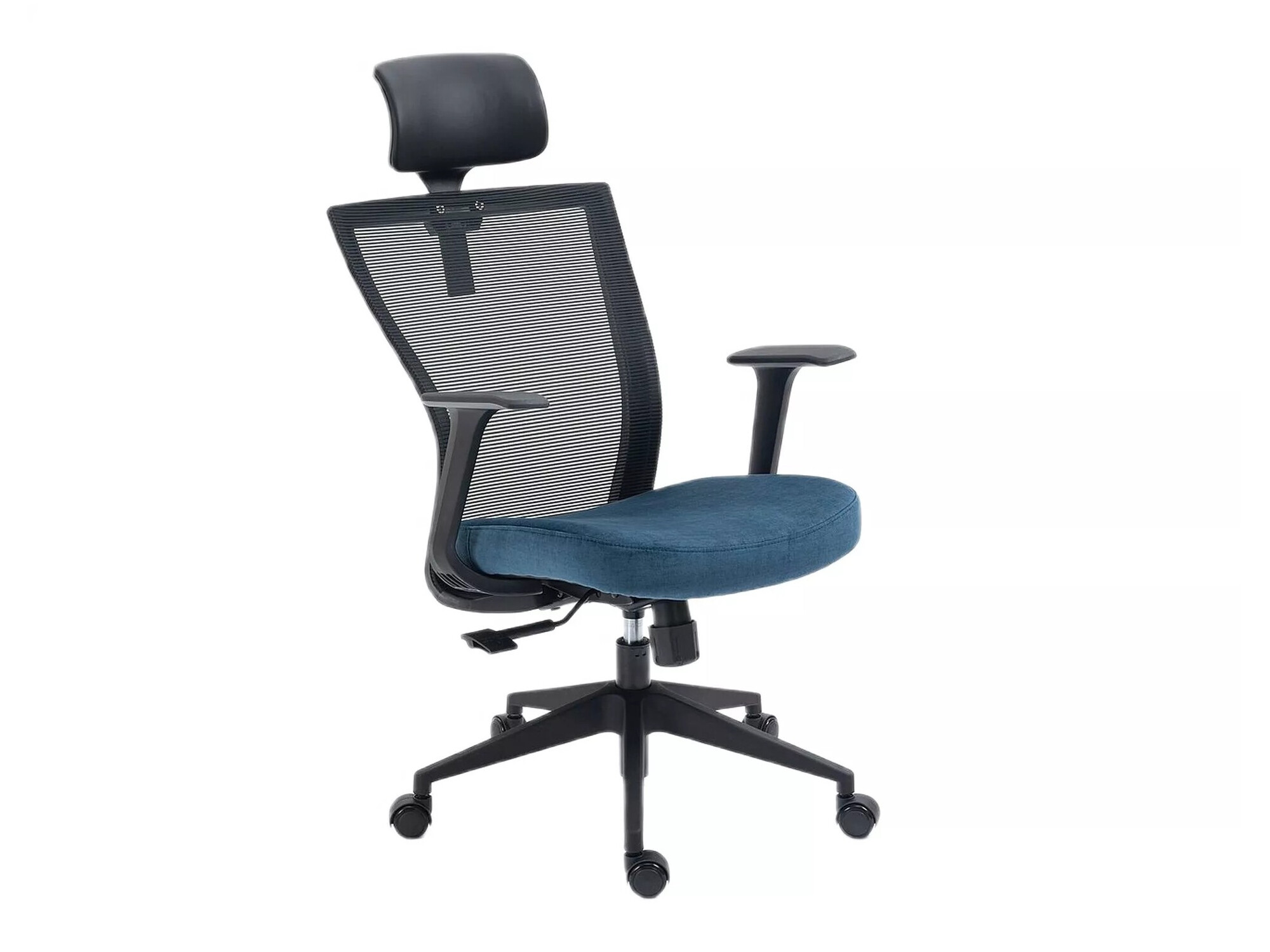 Silla de oficina Detroit 270 (Negro + Azul)