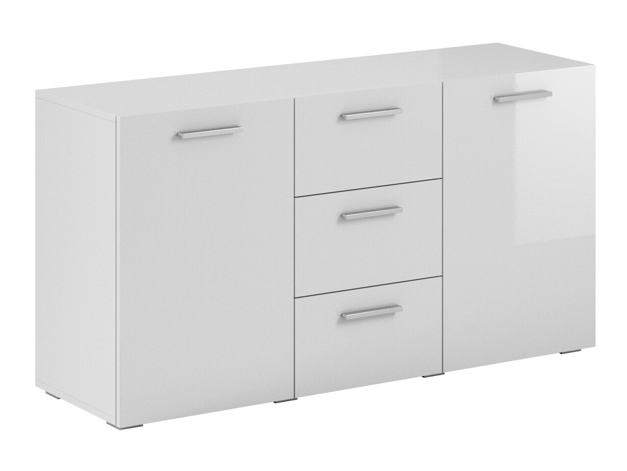 Cómoda Austin 333 (Blanco + Blanco brillante)