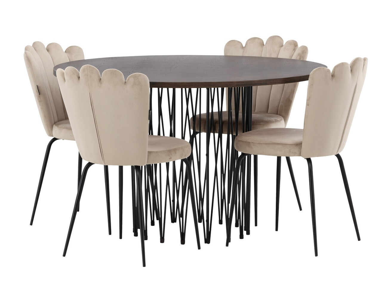 Conjunto de mesas y sillas para comedor Dallas 3378