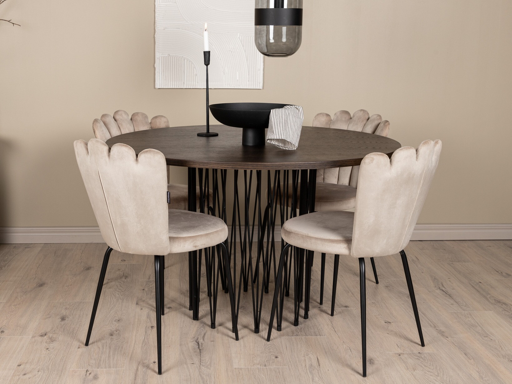 Conjunto de mesas y sillas para comedor Dallas 3378