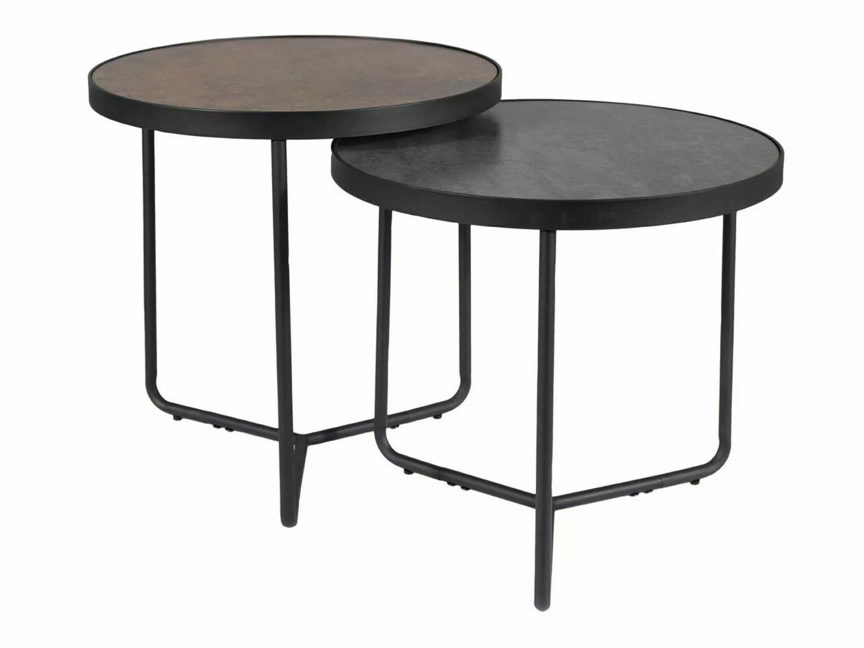 Conjunto mesa de centro Detroit 281 (Gris + Marrón)