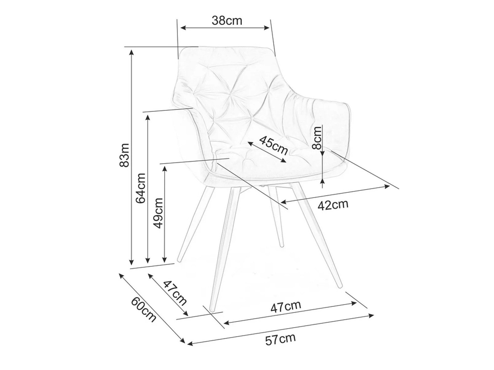 Silla Detroit 286 (Olivo claro)