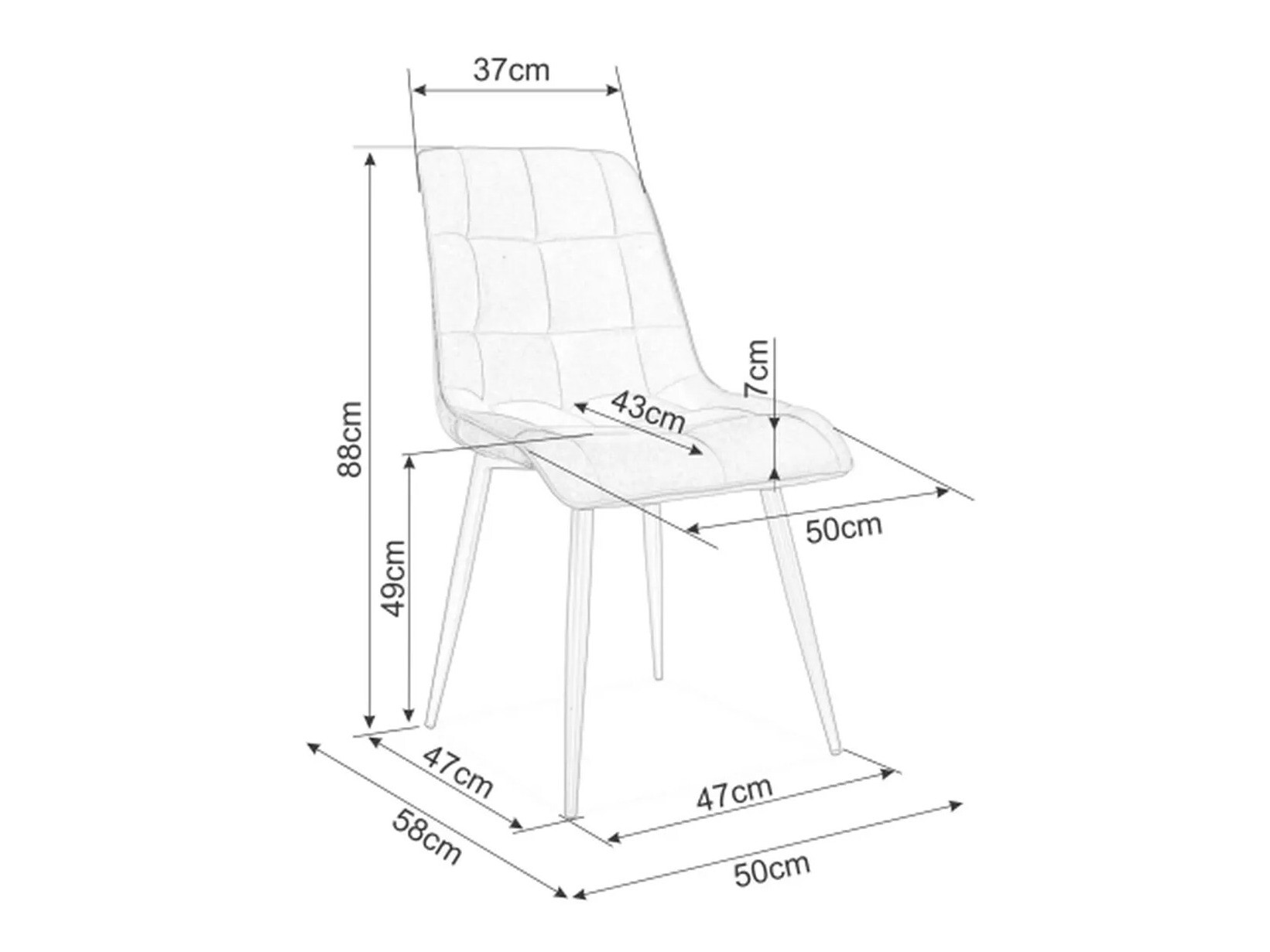Silla Detroit 288 (Amarillo)