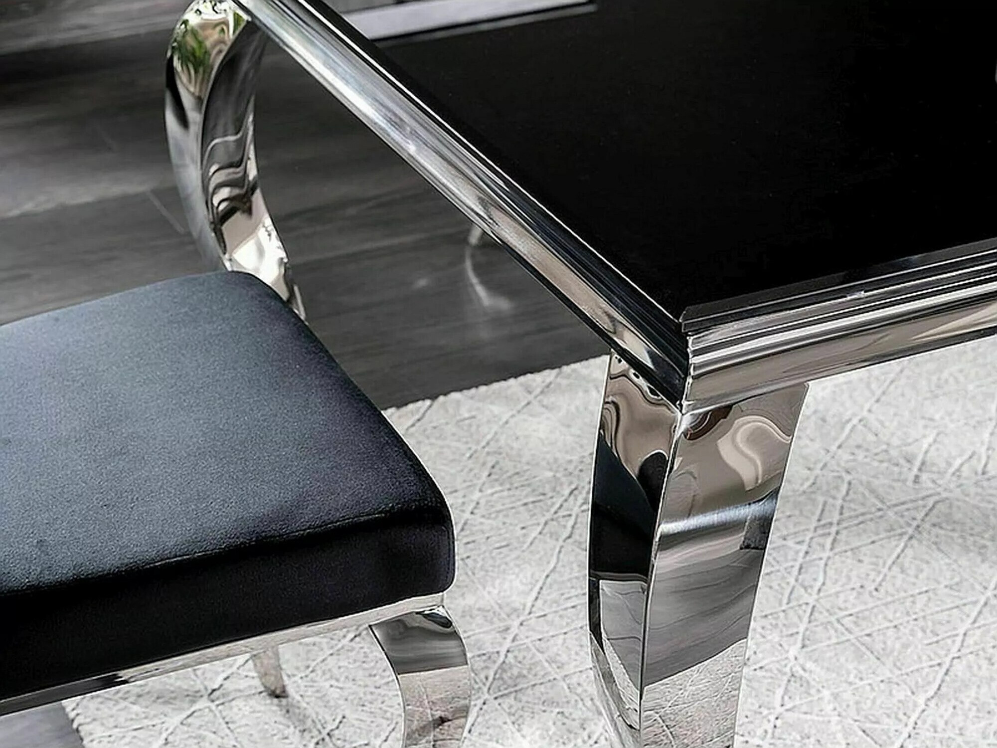 Mesa Detroit 325 (Negro + Plata)