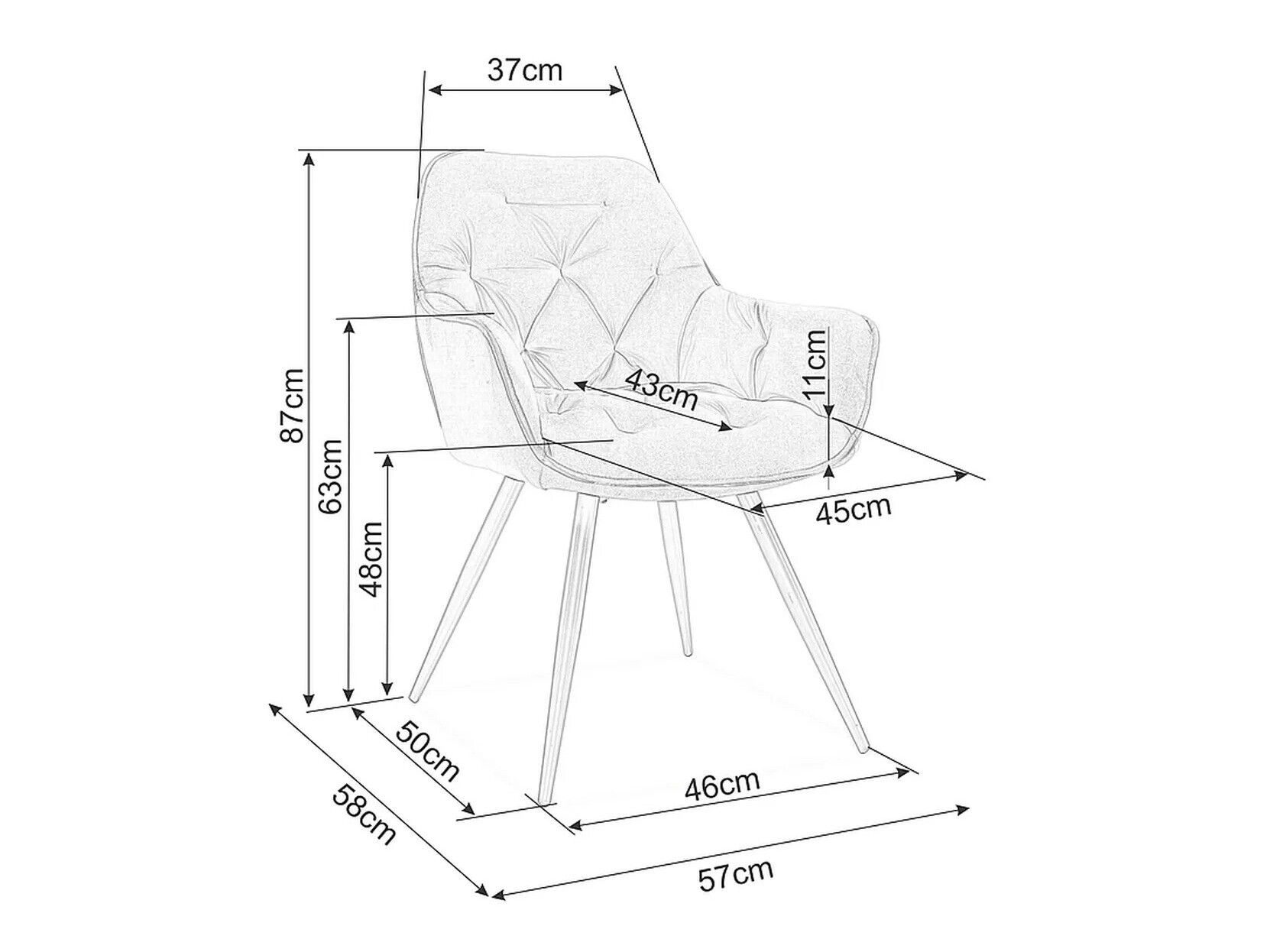 Silla Detroit 327 (Olivo claro)