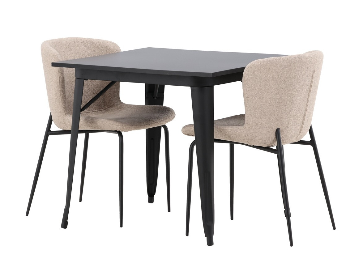 Conjunto de comedor Dallas 3362 (Beige + Negro)