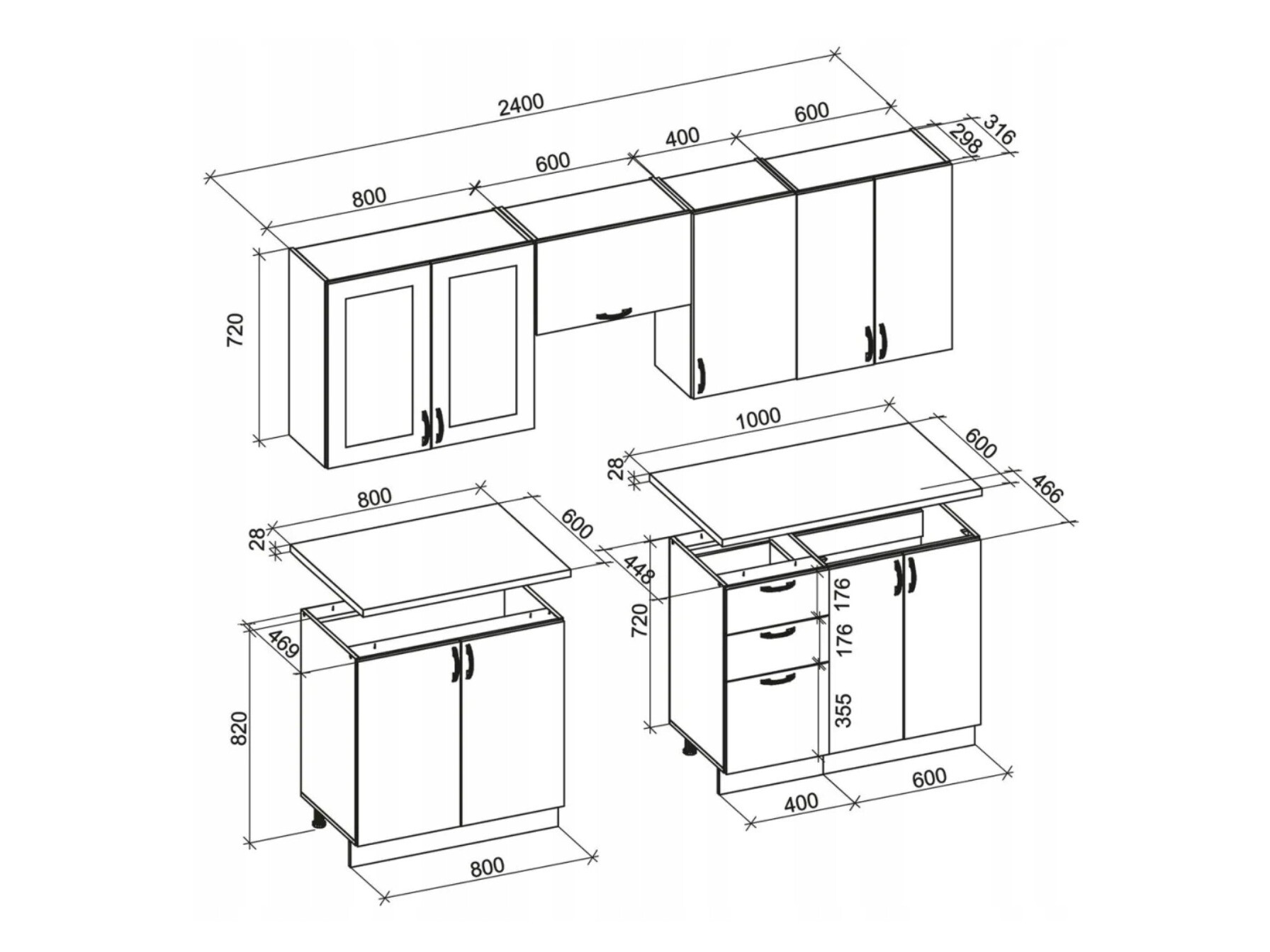 Conjunto de cocina Houston 1730