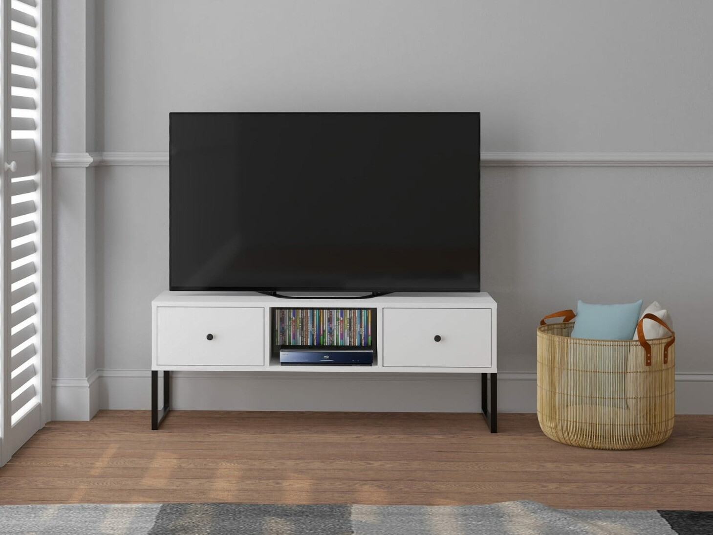 Mueble TV Dalferi 106 (Blanco)