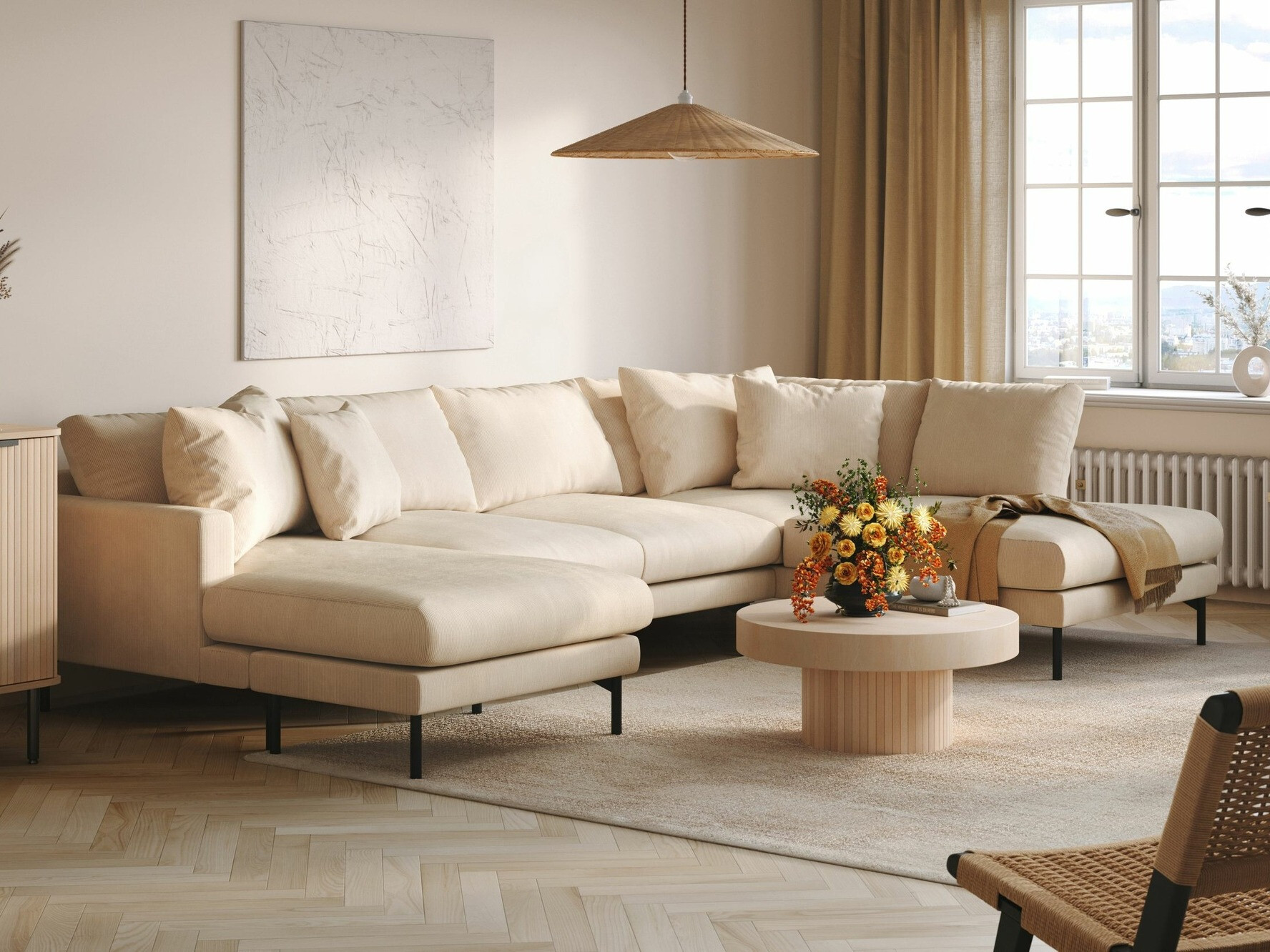 Sofá rinconero Ophliva 108