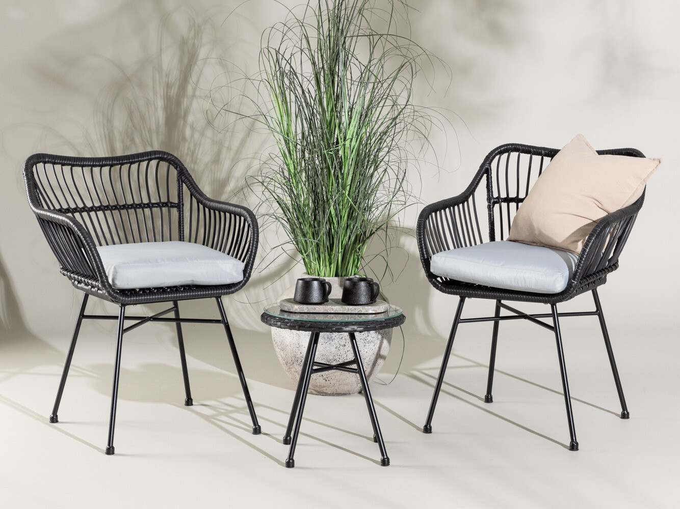 Conjunto de terraza Dallas 3117 (Negro)