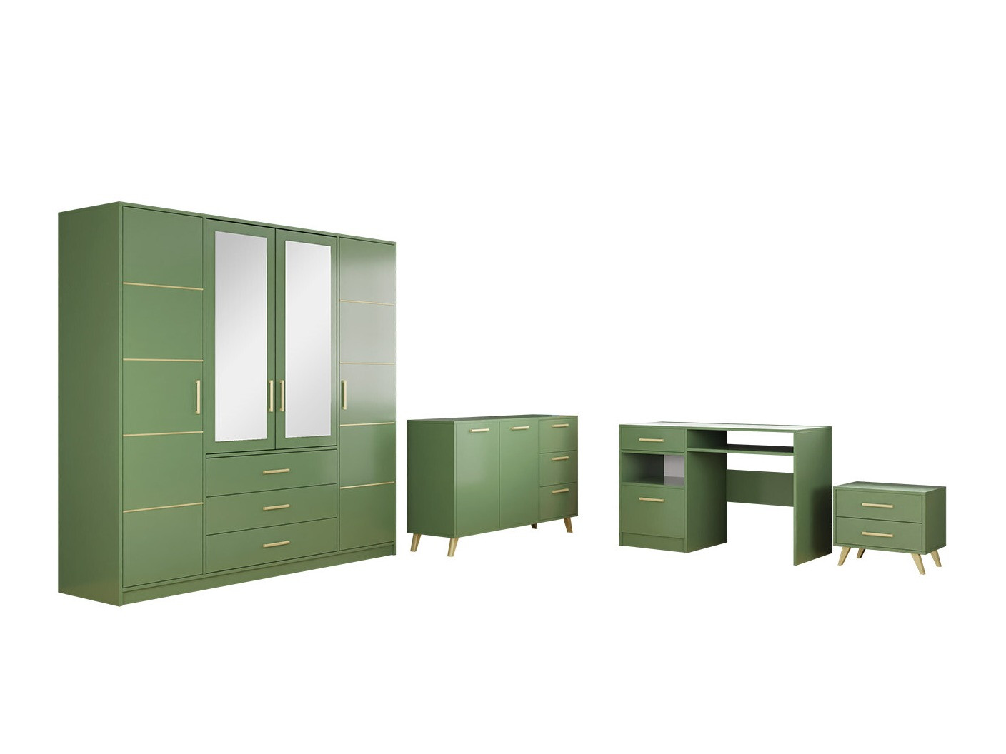 Conjuntos de muebles Dortivu 150 (Verde)